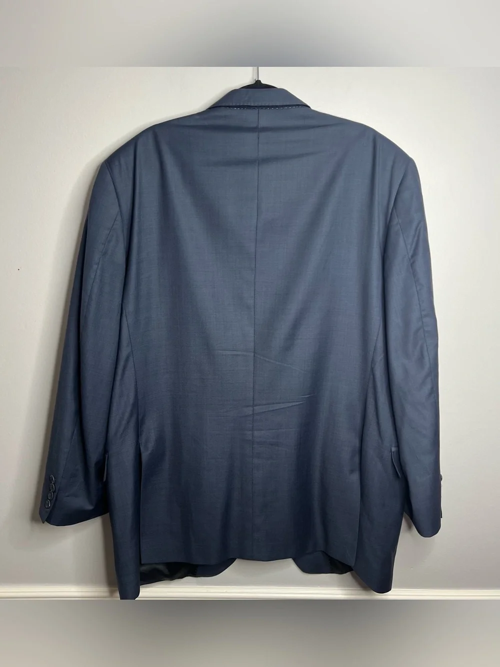 Peter Millar 100% Wool Sport Coat Blazer Mens 48T Tall Blue Golf
